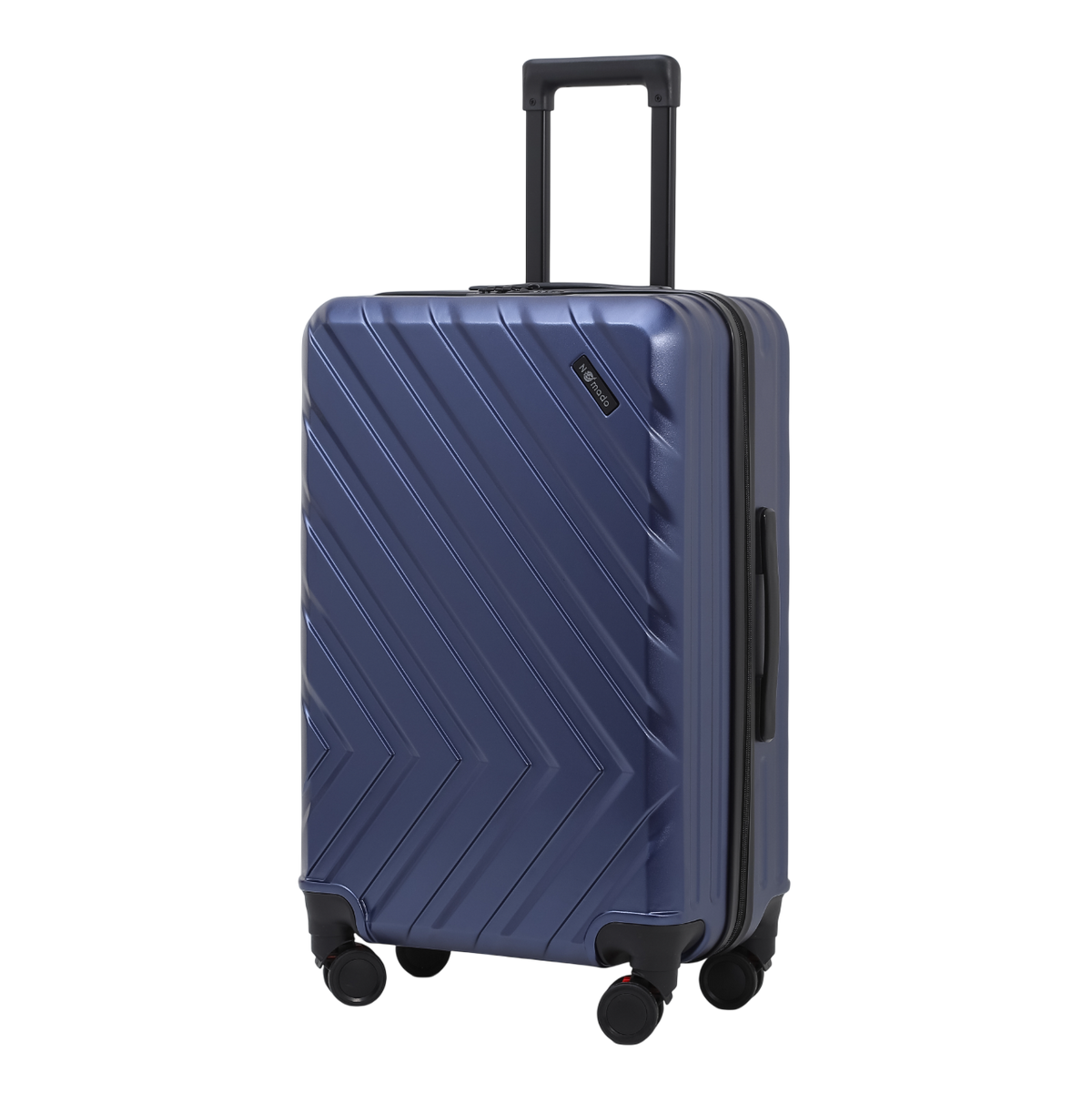 Nomado Horizon 2.0 suitcase in blue made of polycarbonate with a telescopic handle and a pattern