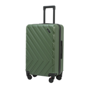 Nomado Horizon 2.0 suitcase in green with a telescopic handle and a pattern